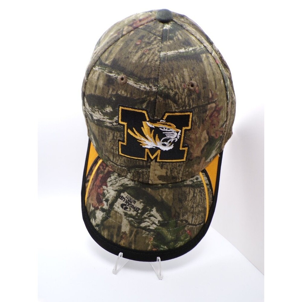 Mossy Oak Missouri Tigers Camouflage Baseball Cap Adjustable One Size
